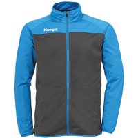 Kempa Prime Polyesterjacke anthrazit/kempablau 128 von kempa