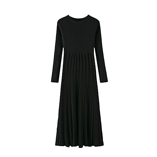 keusyoi Langes Strickkleid Für Damen, Herbst-Winter, Maxi-Pullover-Kleid, A-Linie, Geripptes Strickkleid, Weihnachtspullover, Partykleider keusyoi Langes Strickkleid Für Damen, Herbst-Winter, Maxi-Pullover-Kleid, A-Linie, Geripptes Strickkleid, Weihnachtspullover, Partykleider von keusyoi