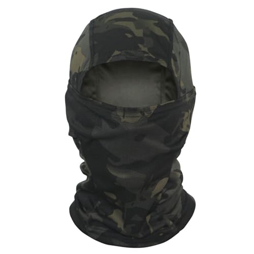 Radfahren Outdoor Sport Sonnenschutz Maske Radfahren Warm Helm Innentank - Dark Night CP von keynoyin