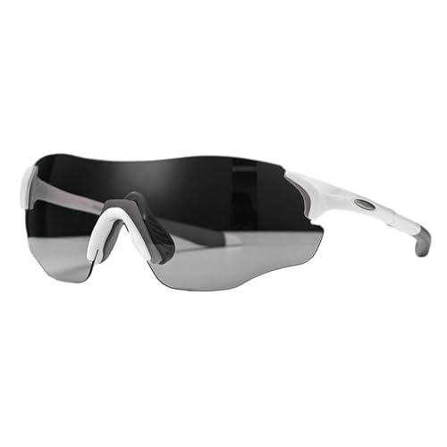 keynoyin Marathon-Sport-Laufbrille für Herren, Outdoor-Farbwechsel, Tag und Nacht, Doppelnutzung, weißer Rahmen, graue Beine und Farbwechsel, Grau keynoyin Marathon-Sport-Laufbrille für Herren, Outdoor-Farbwechsel, Tag und Nacht, Doppelnutzung, weißer Rahmen, graue Beine und Farbwechsel, Grau von keynoyin