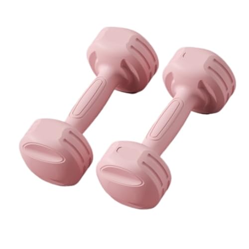Hantel Hantel Fitness Heimgeräte Yoga Frauen Kettlebell Arm Muskeltraining Gummi Herren Kleine Hantel Dumbell(Pink,3kg) von kfzhenqi