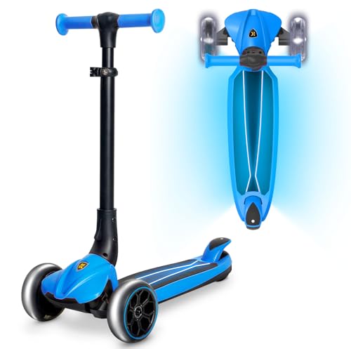 Kicknroll Roller Kinder 3 Jahre - 6 Jahren ab Kleinkind Junge Mädchen, Faltbar Kinderroller mit 4 Höhenverstellbar, LED Räder Leuchtend Pedal - Premium Dreirad Tretroller Lenk Scooter für Kinder Kicknroll Roller Kinder 3 Jahre - 6 Jahren ab Kleinkind Junge Mädchen, Faltbar Kinderroller mit 4 Höhenverstellbar, LED Räder Leuchtend Pedal - Premium Dreirad Tretroller Lenk Scooter für Kinder von kick'n'roll