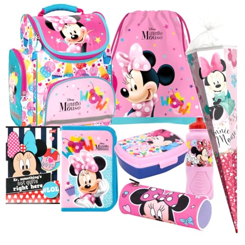 Minnie Maus 8 Teile Mouse Disney Schulranzen RANZEN Federmappe Tasche Tornister Schultüte Set mit Sticker-von-Kids4shop Minnie Maus 8 Teile Mouse Disney Schulranzen RANZEN Federmappe Tasche Tornister Schultüte Set mit Sticker-von-Kids4shop von kids4shop