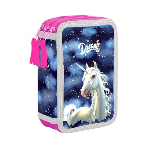 Unicorn Pegasus Pferd Pony Einhorn Federmappe 3-Fach Dreistöckige Federtasche Federmäppchen mit Sticker-von-Kids4shop Unicorn Pegasus Pferd Pony Einhorn Federmappe 3-Fach Dreistöckige Federtasche Federmäppchen mit Sticker-von-Kids4shop von kids4shop