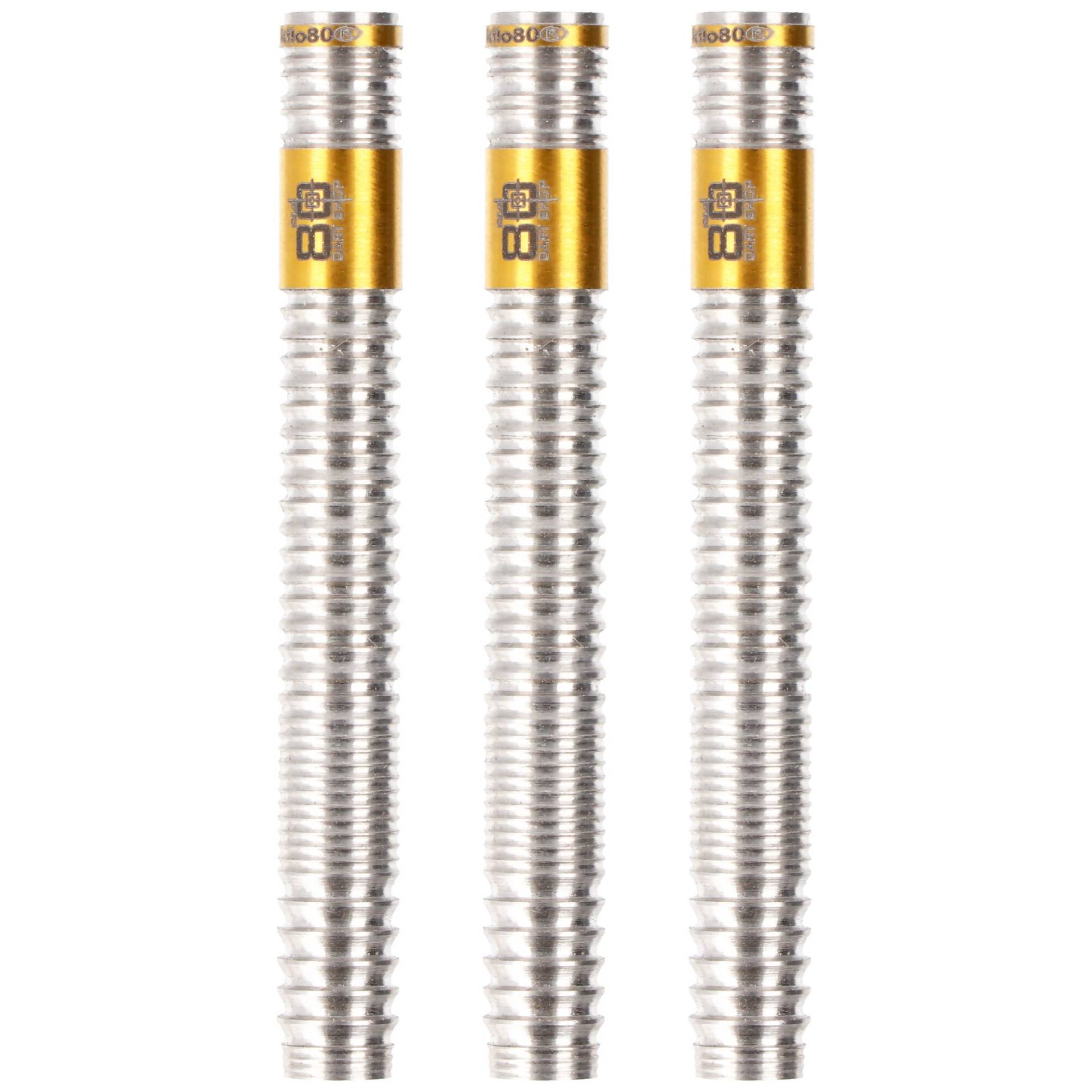 18 Gramm Softdart Barrel silber und goldfarben mit PVD Gold Beschichtung 18 Gramm Softdart Barrel silber und goldfarben mit PVD Gold Beschichtung von kilo80