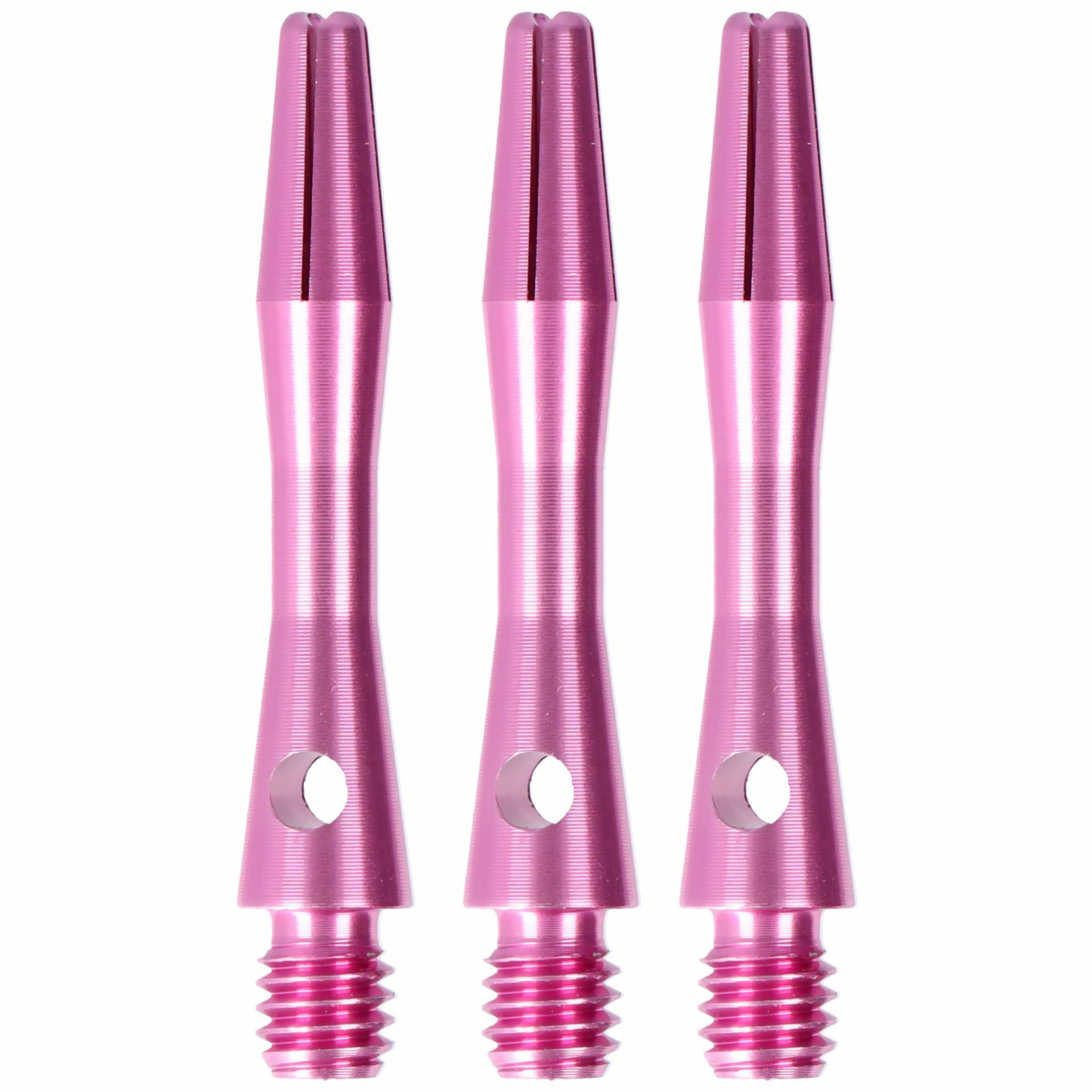 Aluminium Dart Shaft Pink, Extra Short, 3 Stück von Designa