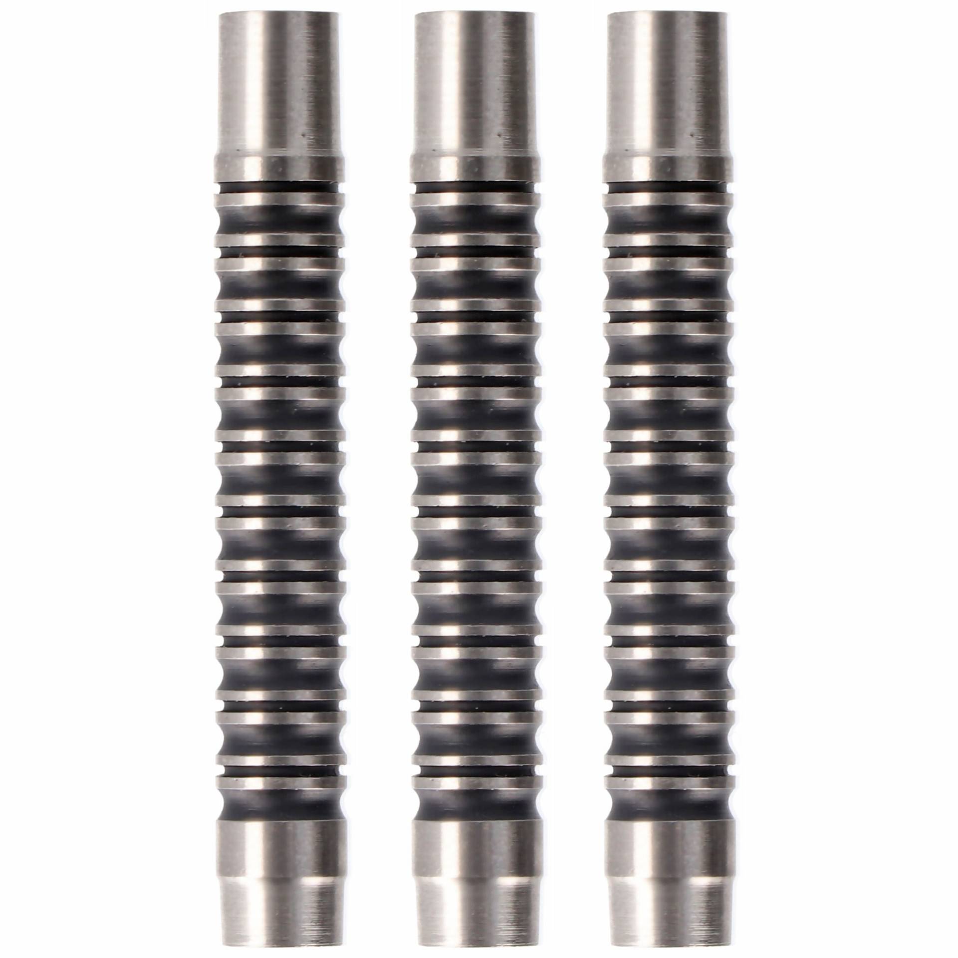 Barrel, 90% Tungsten, silber, schwarze Rillen, 14 Gramm Barrel, 90% Tungsten, silber, schwarze Rillen, 14 Gramm von kilo80
