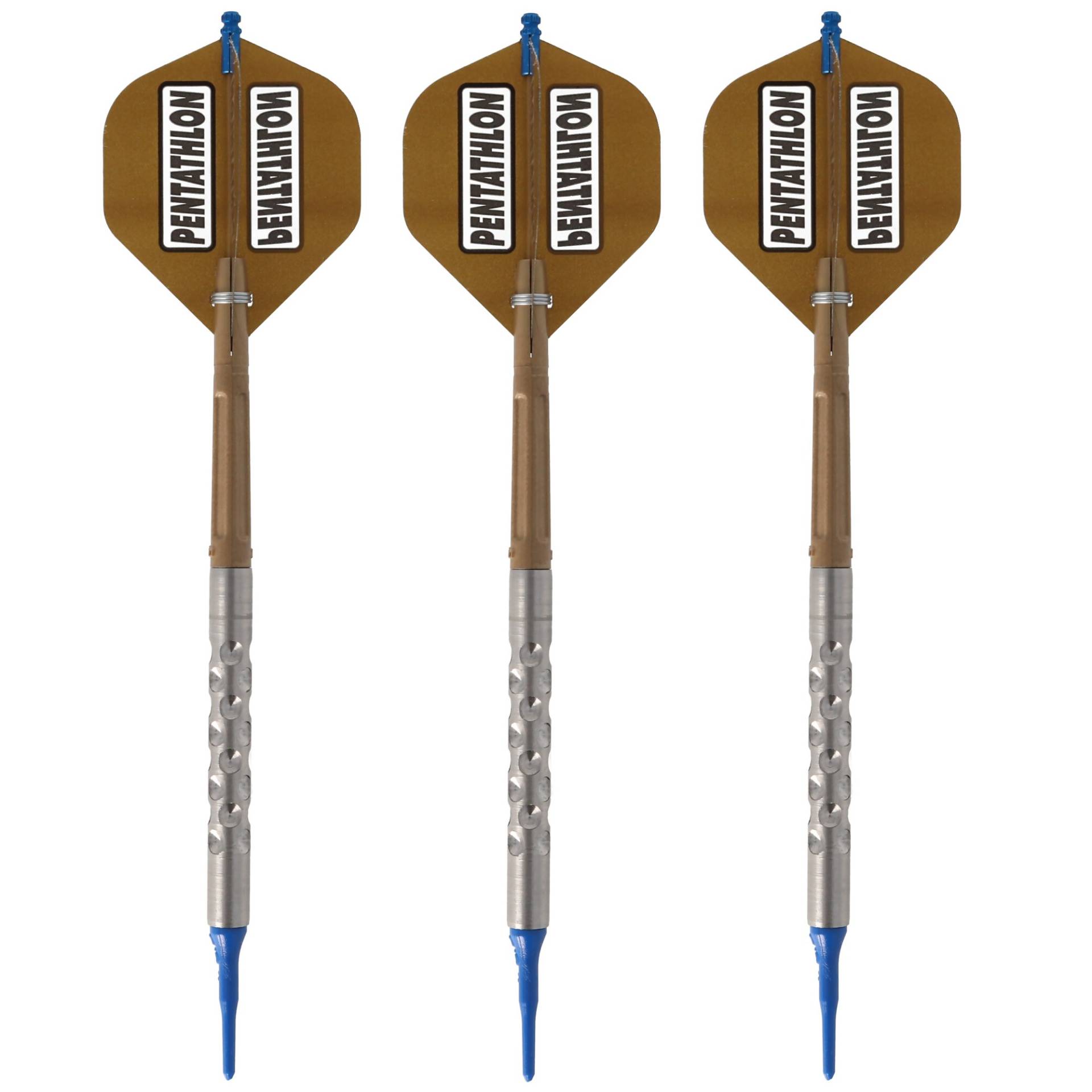 Dartpfeil mit 16 bis 18 Gramm Silber, Gold mit blauen Akzenten, 3 Stück Dartpfeil mit 16 bis 18 Gramm Silber, Gold mit blauen Akzenten, 3 Stück von kilo80