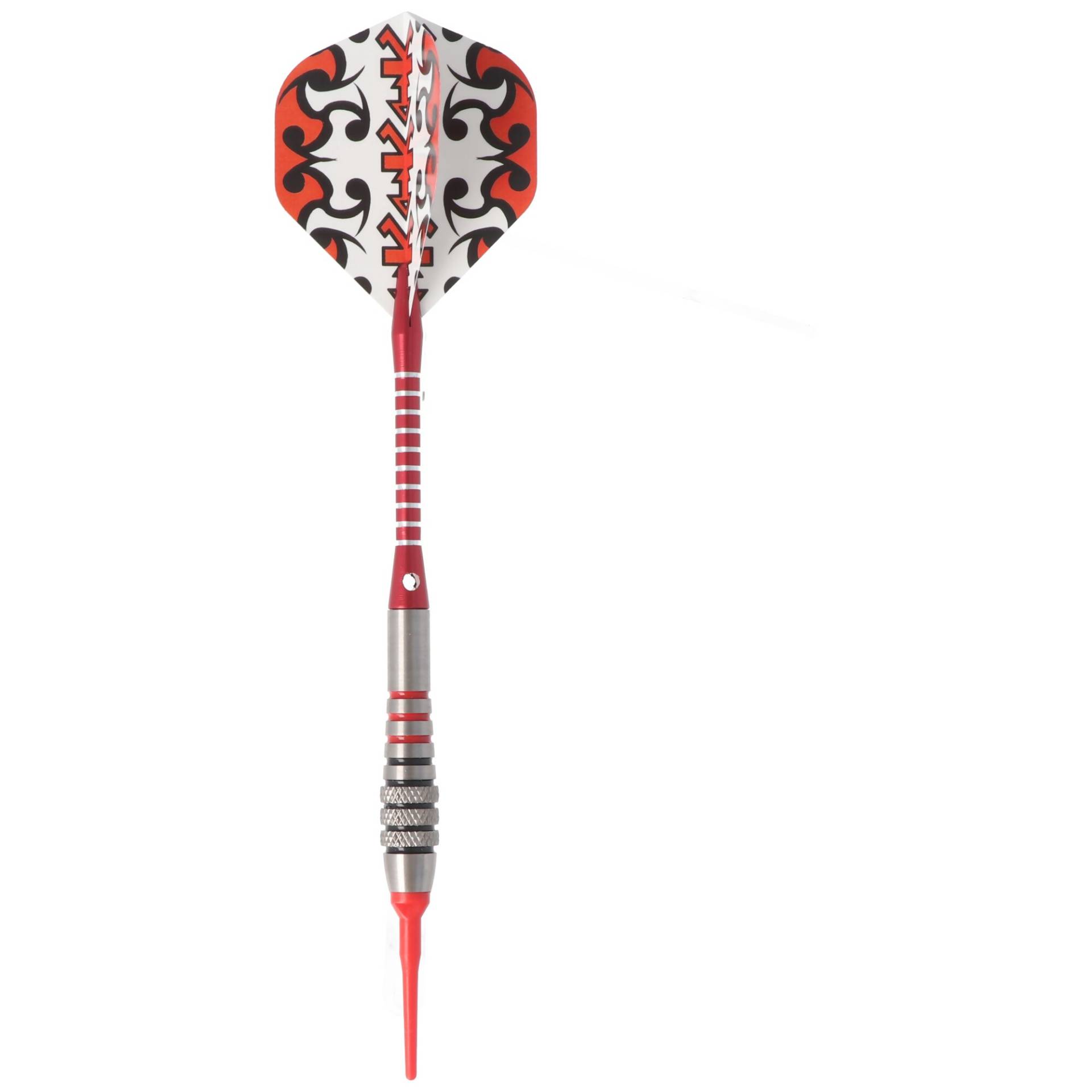 Dartset Soft, rot-silber mit rot-weißen-Flights, 18 Gramm Dartset Soft, rot-silber mit rot-weißen-Flights, 18 Gramm von kilo80
