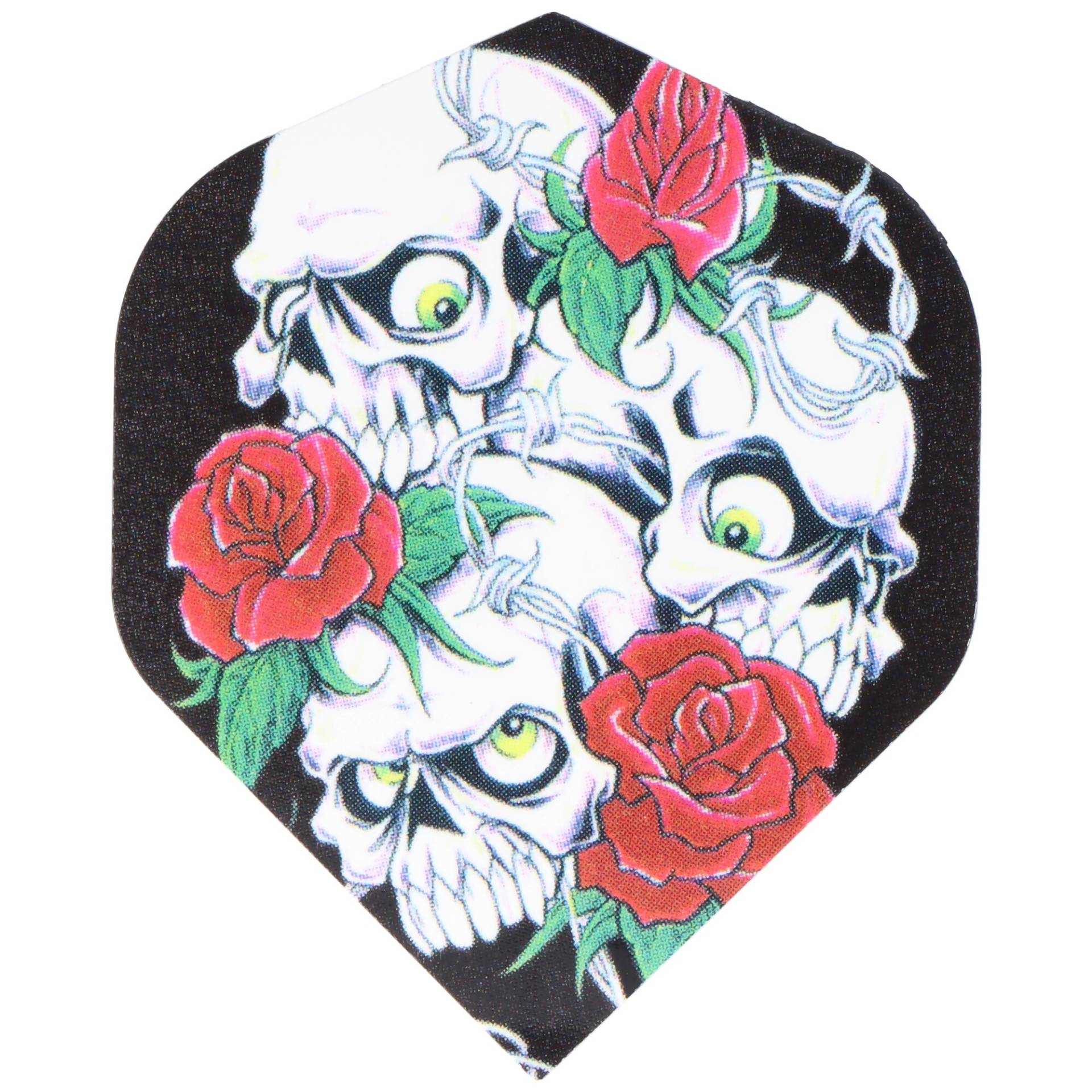 Skulls and Roses Dart Flight schwarz, 3 Stück Skulls and Roses Dart Flight schwarz, 3 Stück von kilo80