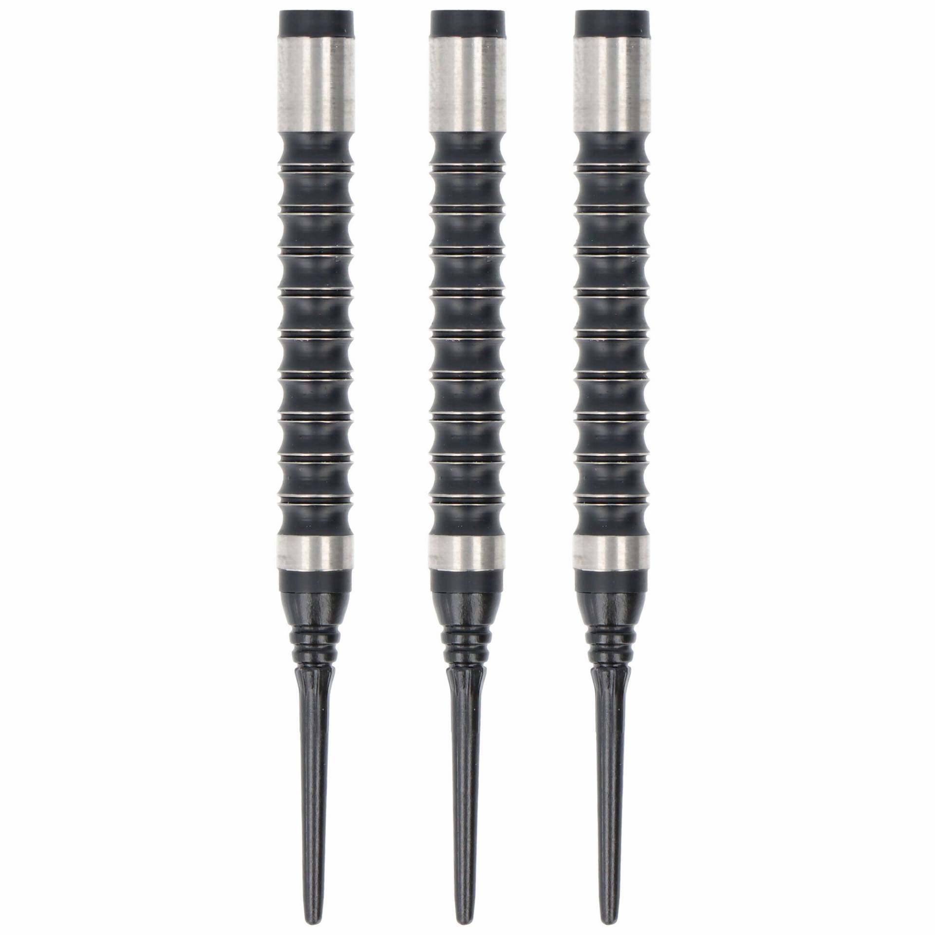 Softdart Barrel. 90% Tungsten, schwarz-silber geriffelt, 10 Gramm von kilo80