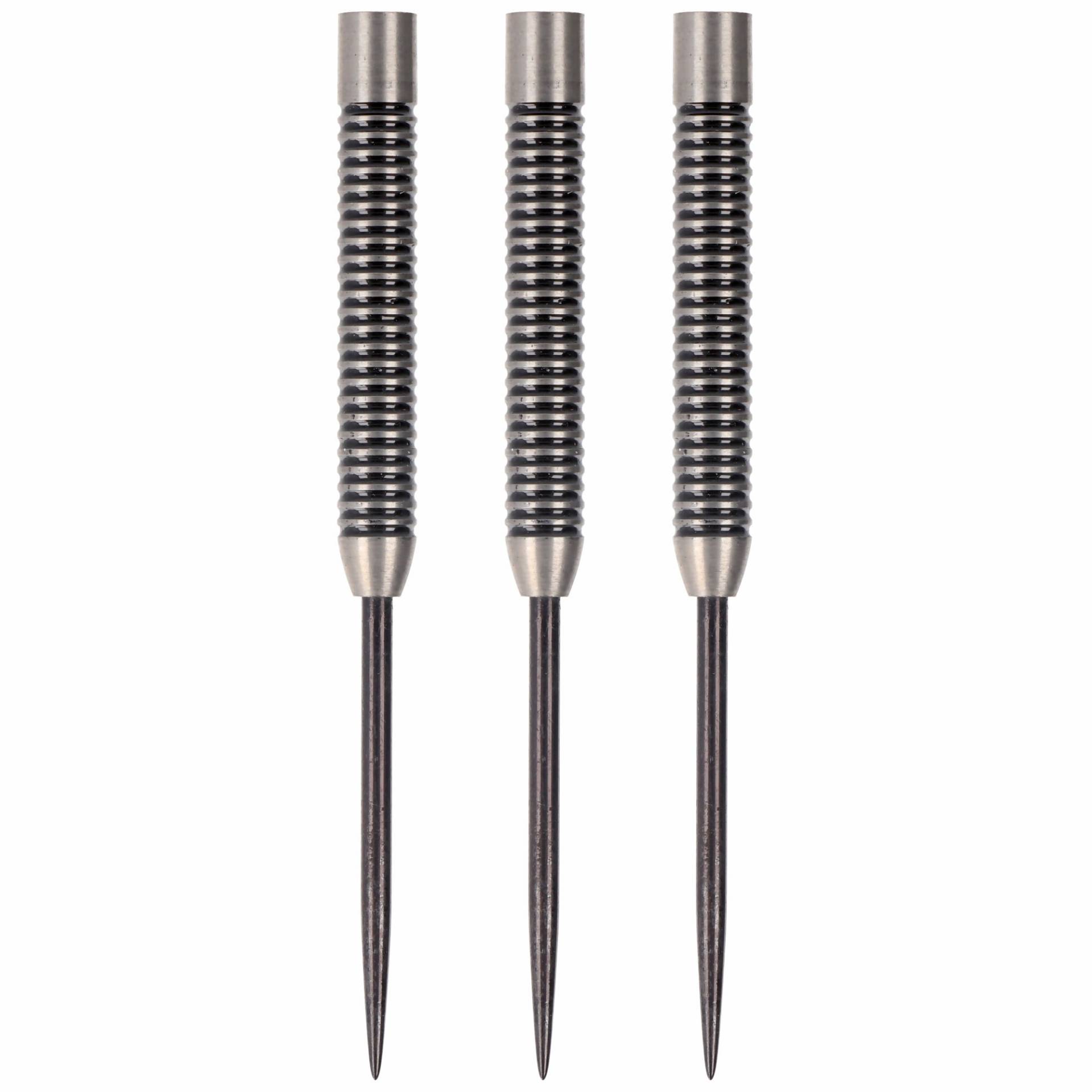 Steeldart Barrel Set 80% Tungsten, silber schwarzen Ringen, 43 mm, 16 Gramm Steeldart Barrel Set 80% Tungsten, silber schwarzen Ringen, 43 mm, 16 Gramm von kilo80