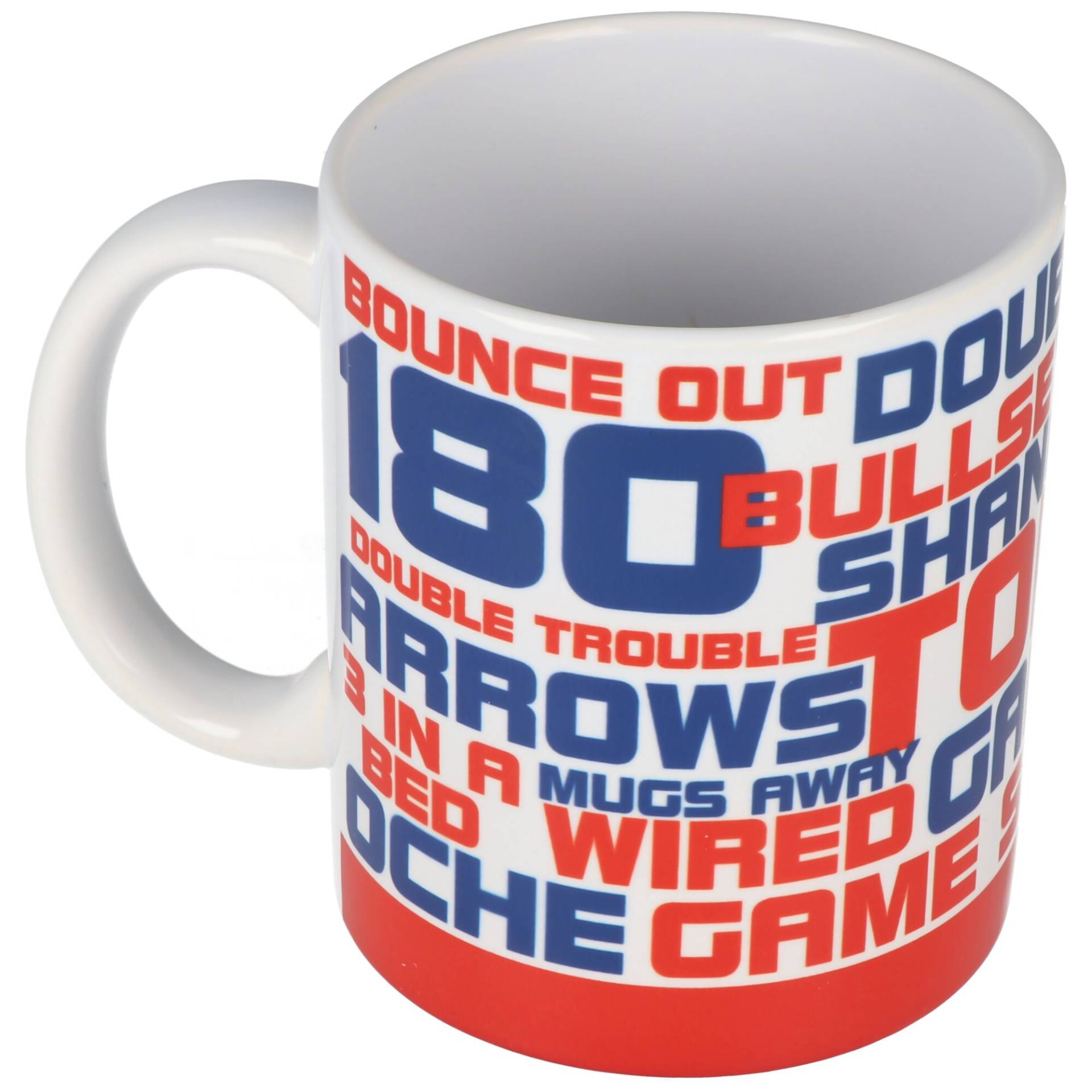 Tasse mit populären Dartsätzen, Keramik weiß Tasse mit populären Dartsätzen, Keramik weiß von kilo80