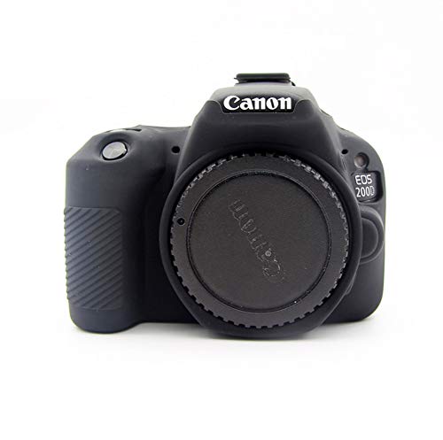 kinokoo Schutzhülle aus Silikon für Canon EOS 200D / Rebel SL2 Schutzhülle (schwarz) von kinokoo