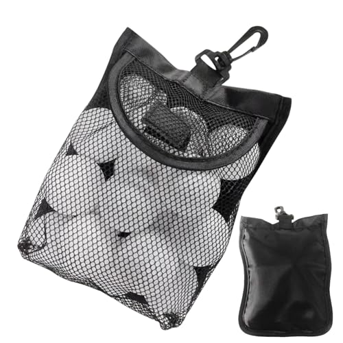 Kleine Golfballtaschen – Nylon-Netztaschen können 18 Golfbälle aufnehmen – Aufbewahrungstasche für Golf-Tennisbälle, vielseitige Golf-Netztaschen, Sportnetztasche von kivrimlarv