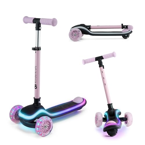 Kinderkraft RAKET Kinderroller ab 1 Jahr bis zu 50 kg, Scooter, Tretroller, LED Räder, Höheverstellbare Lenker, Modernes Design, Rosa Kinderkraft RAKET Kinderroller ab 1 Jahr bis zu 50 kg, Scooter, Tretroller, LED Räder, Höheverstellbare Lenker, Modernes Design, Rosa von kk Kinderkraft