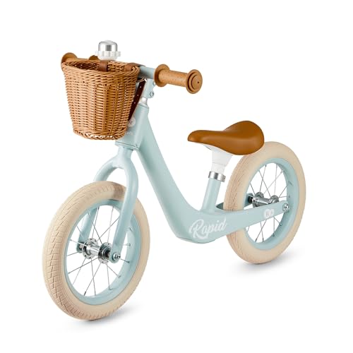 Kinderkraft RAPID2 Laufrad aus Metall, Fahrrad ohne Pedal, Fahrrad, Verstellbarer Sitz, Retro-Stil, für Kinder von 2 Jahren bis 35 kg von kk Kinderkraft