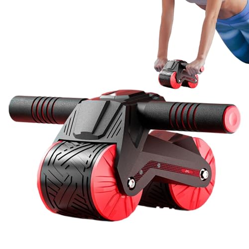 komsoup Ab Rollenrad - Automatischer Rebound-Bauchroller für Bauchmuskeltraining - Bauchtrainer mit zwei Rädern für das Kerntraining von Frauen von komsoup