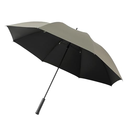 Regenschirm mit langem Griff, Sonnenschutz, automatischer Öffnungsschirm für den Sommer, Khaki von kowaku