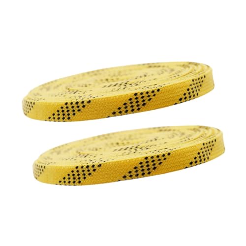 kowaku 1 Paar gewachste Schnürsenkel für Hockey-Schlittschuhe, 1 cm breit, Schnürsenkel für Inlineskates, Hockey-Schuhe, Zubehör für, Gelb, 274cm kowaku 1 Paar gewachste Schnürsenkel für Hockey-Schlittschuhe, 1 cm breit, Schnürsenkel für Inlineskates, Hockey-Schuhe, Zubehör für, Gelb, 274cm von kowaku