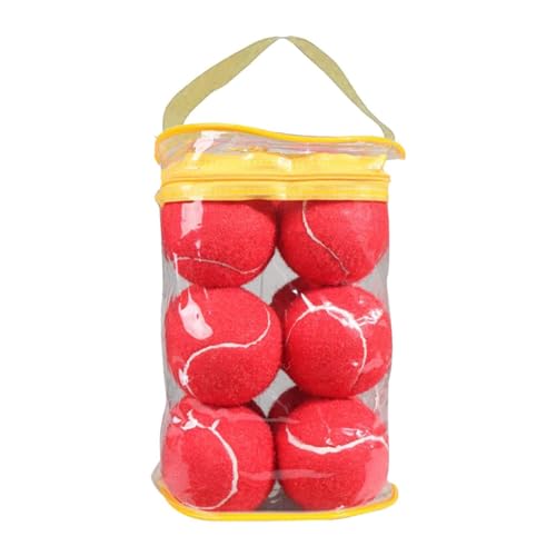 kowaku 12 Stück Tennisbälle, Übungsbälle, 6,45 cm Durchmesser, Bälle für Hunde, Tennis-Trainingsbälle für Spiele, Sport für Frauen, Hunde, Aktivitäten, Rot kowaku 12 Stück Tennisbälle, Übungsbälle, 6,45 cm Durchmesser, Bälle für Hunde, Tennis-Trainingsbälle für Spiele, Sport für Frauen, Hunde, Aktivitäten, Rot von kowaku