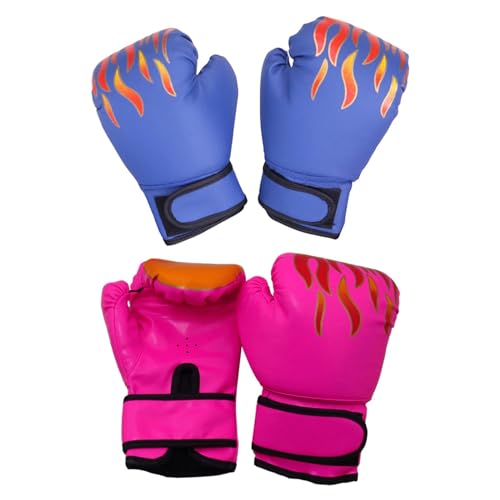 kowaku 2 Paar Boxhandschuhe für Kinder, Boxhandschuhe, Trainingsboxhandschuhe für das Fitnessstudio zu Hause, Rosa und Blau kowaku 2 Paar Boxhandschuhe für Kinder, Boxhandschuhe, Trainingsboxhandschuhe für das Fitnessstudio zu Hause, Rosa und Blau von kowaku