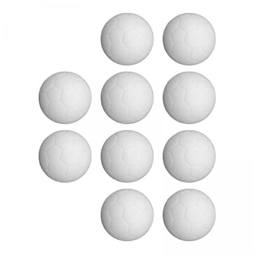kowaku 2x10 Stück Tischfußballbälle Tischfußballbälle Spielspielzeug Weiß Standardgröße 32 Mm Fußbälle Tischfußbälle für Indoor Familienspiele, Weiß, 4 Stück von kowaku