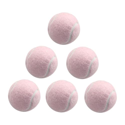 kowaku 6 Stück Tennisbälle, Freizeit-Gummibälle, Profi-Tennisbälle mit einem Durchmesser von 6,4 cm, Trainingsbälle, verschleißfest, für drinnen und draußen Training, Hell-Pink kowaku 6 Stück Tennisbälle, Freizeit-Gummibälle, Profi-Tennisbälle mit einem Durchmesser von 6,4 cm, Trainingsbälle, verschleißfest, für drinnen und draußen Training, Hell-Pink von kowaku