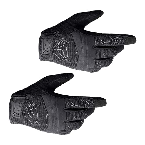kowaku Arbeitshandschuhe, Touchscreen-Handschuhe, schützende, atmungsaktive Motorradhandschuhe, Vollfingerhandschuhe für das Radfahren, Fitnesstraining, m von kowaku