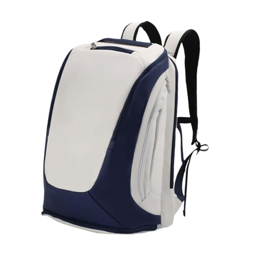 kowaku Badminton-Rucksack, Pickleball-Tasche, Tennis-Rucksack, Badminton-Tasche für Tennisschläger, Weiß Blau von kowaku