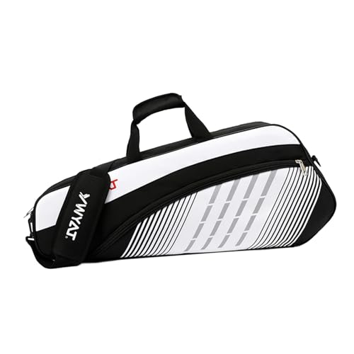 kowaku Badminton-Schlägertasche, Badminton-Sportrucksack, Schläger-Tragetasche für Badmintonschläger, Schwarz und weiß kowaku Badminton-Schlägertasche, Badminton-Sportrucksack, Schläger-Tragetasche für Badmintonschläger, Schwarz und weiß von kowaku