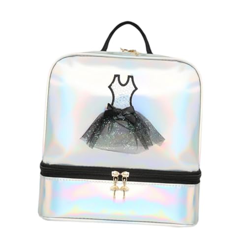 kowaku Ballett-Tanz-Rucksack, Tagesrucksack, Rucksack für Mädchen, Ballerina-Tasche für Tanzsport, Silber kowaku Ballett-Tanz-Rucksack, Tagesrucksack, Rucksack für Mädchen, Ballerina-Tasche für Tanzsport, Silber von kowaku