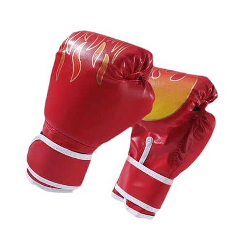 kowaku Box Handschuhe Handschuhe Profession Elle Trainings Handschuhe Sparring Handschuhe für Pad Home Gym Karate Sanda Muay Thai, Rot für Kinder von kowaku