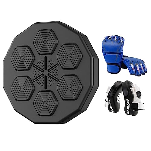 kowaku Boxmaschine, elektronische Musik, Box-Wandziel mit Handziel mit Handschuhen, Trainingsausrüstung, Wandziel für Kickboxen, Fitnessstudio, Blau von kowaku