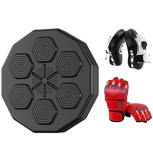 kowaku Boxmaschine, elektronische Musik, Box-Wandziel mit Handziel mit Handschuhen, Trainingsausrüstung, Wandziel für Kickboxen, Fitnessstudio, rot von kowaku