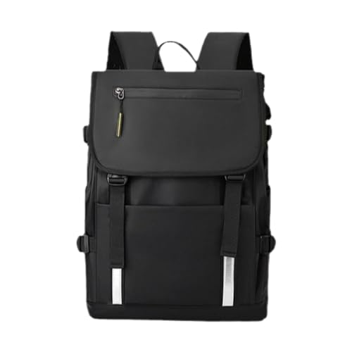 kowaku Computertasche, Reise-Laptop-Rucksack, Geschenk für Männer und Frauen, tragbar, mit Tragegriff und Inneneinteilung, Tagesrucksack, Büchertasche, Schwarz von kowaku