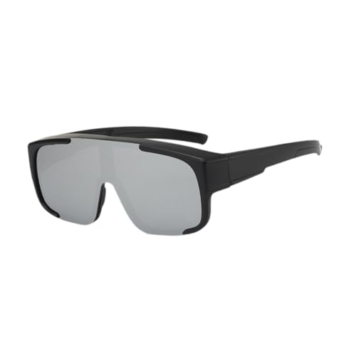 kowaku Fahrradbrille, Sport-Sonnenbrille, Damen und Herren, blendfreie Sonnenbrille, Schutzbrille für Golf, Wandern, Skifahren, Rucksackreisen, Silber von kowaku