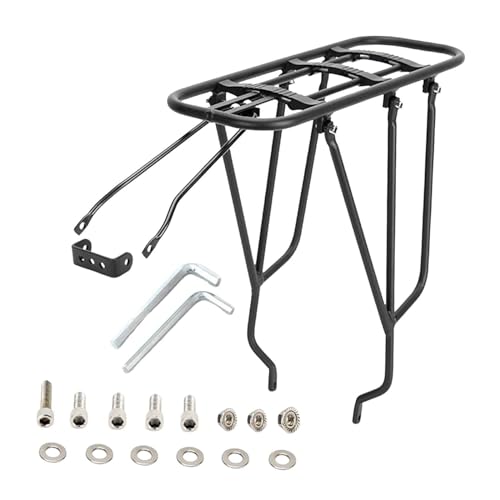 kowaku Fahrradgepäckträger, Fahrrad-Hinterradgepäckträger, 75 kg Tragkraft, Gepäckträger, Gepäckträger für Touren im Freien, für 26 Zoll kowaku Fahrradgepäckträger, Fahrrad-Hinterradgepäckträger, 75 kg Tragkraft, Gepäckträger, Gepäckträger für Touren im Freien, für 26 Zoll von kowaku
