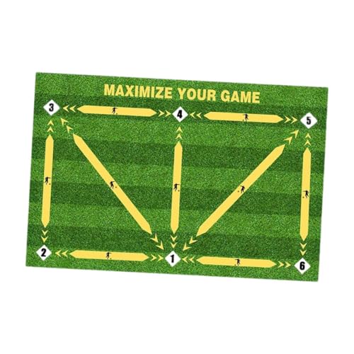 kowaku Fußball-Trainingsmatte, Teppich, tragbare Trainingsgeräte, Trainingsdecke, verschleißfest, Dribbel-Trainingsmatte, Teppich für zu Hause, 40cmx60cm von kowaku