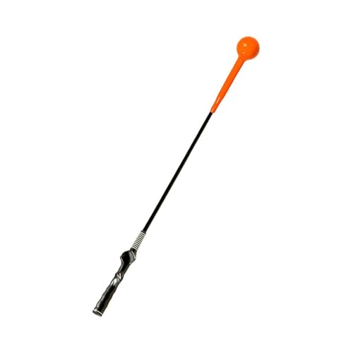 kowaku Golfschwungtrainer, Golfschwung-Trainingshilfe, Golfschwung-Übungswerkzeug, Golf-Aufwärm-Schläger für Kraft, Orange 1m von kowaku