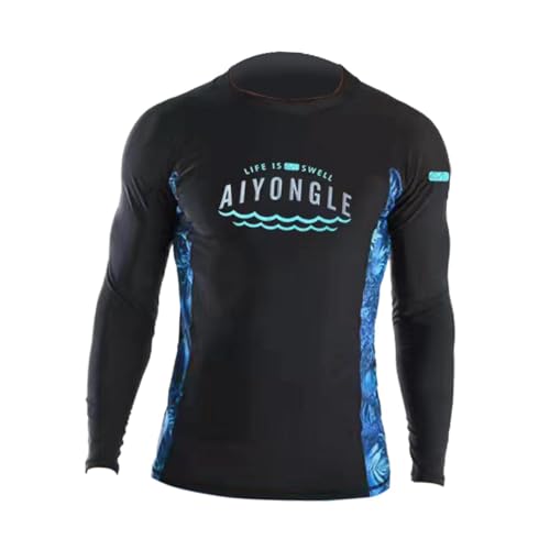 kowaku Herren Schwimmshirt Surfanzug Sonnenschutz Weiche Bademode Badeanzug Herren Surfshirt für Wassersport Segeln, XXXL kowaku Herren Schwimmshirt Surfanzug Sonnenschutz Weiche Bademode Badeanzug Herren Surfshirt für Wassersport Segeln, XXXL von kowaku