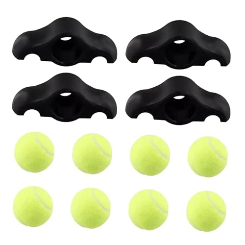 kowaku Indoor Snap Rocker Füße Adapter Stabilitätszubehör, leichte Heimersatzteile tragbar mit Tennisbällen, 4 Adapter von kowaku