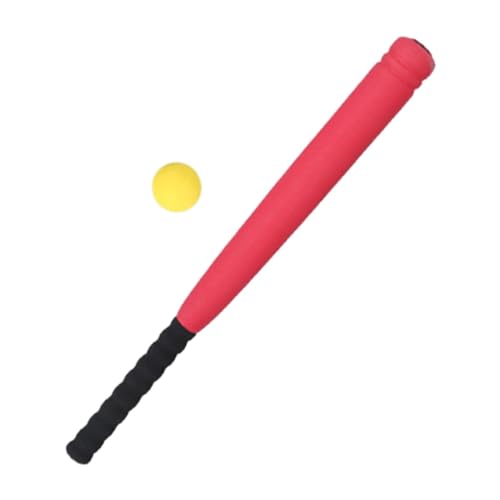 kowaku Jugend Baseballschläger Und Ballspielset, 53 cm, Interaktives Spielzeug für Draußen, Rot von kowaku