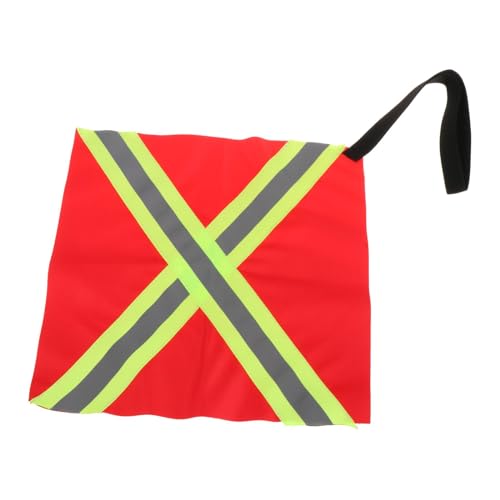 kowaku Kajak Sicherheitsflagge für Sicheres Paddeln, rotes Quadrat von kowaku