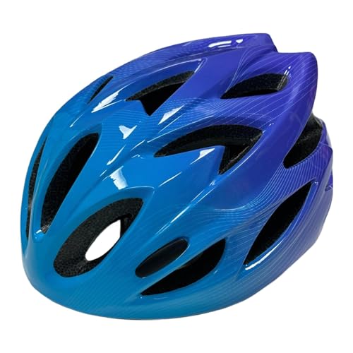 kowaku Kinder Fahrradhelm Kinder Fahrradhelm Trendy Tragbarer Fahrradhelm Sporthelm zum Radfahren Outdoor-Sport Reiten, Blau von kowaku