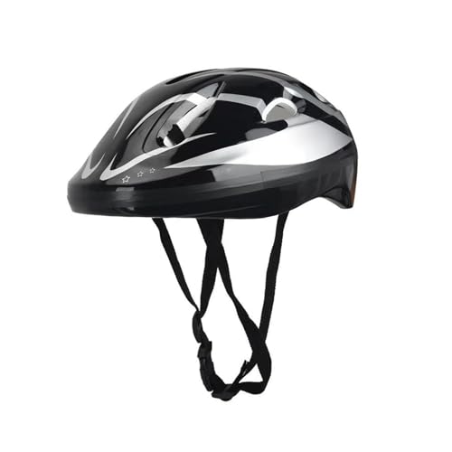 kowaku Kinder-Fahrradhelm für Kinder für mehrere Sportarten, Schwarz Silber von kowaku