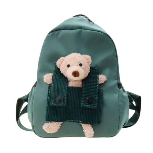 kowaku Kinderrucksack, Kinder-Tagesrucksack, stilvoller, lässiger, wasserdichter Rucksack für Mädchen zum Klettern auf der Straße, Einkaufen, Partys, Parks, GrÜn von kowaku