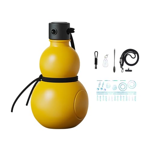 kowaku Kürbis-Wasserflasche, Trinkflasche, 900 ml, vielseitig einsetzbar, für Männer und Frauen, Geschenk, Kürbis, Sport-Wasserflasche, Kürbis-Flasche für, Orange von kowaku