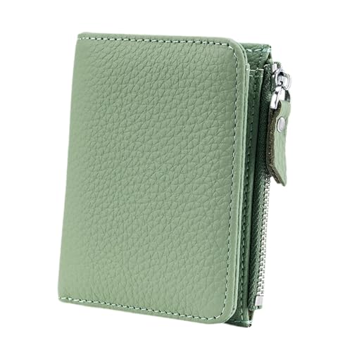 kowaku Kurze Brieftasche mit Reißverschluss, gefaltet, kleine Clutch für, Lady, Camping, Wandern, Grün von kowaku