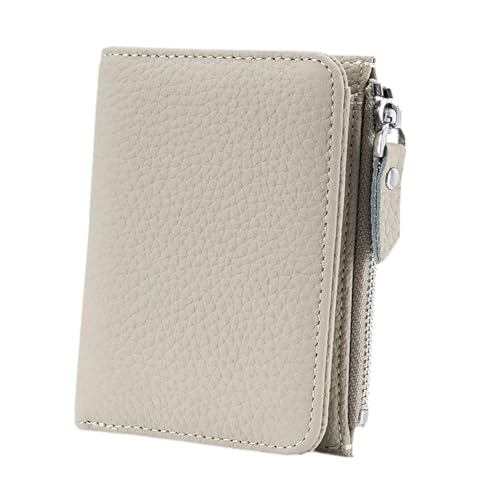 kowaku Kurze Brieftasche mit Reißverschluss, gefaltet, kleine Clutch für, Lady, Camping, Wandern, Weiß von kowaku